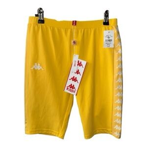 Kappa Logo Yellow Bike Shorts | NWT | Small